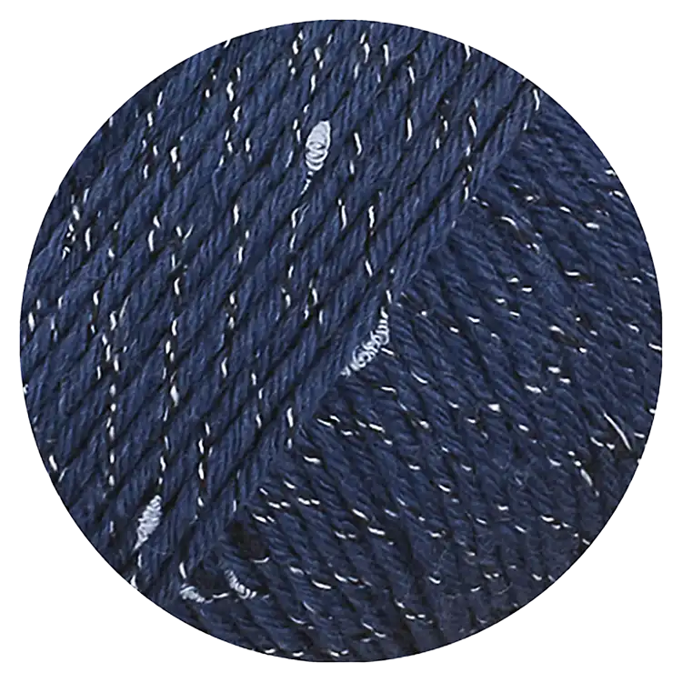 #Farbe_Lana Grossa Cool Wool Dots | 02 Dunkelblau
