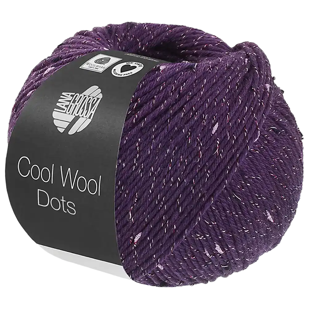 #Farbe_Lana Grossa Cool Wool Dots | 03 Aubergine