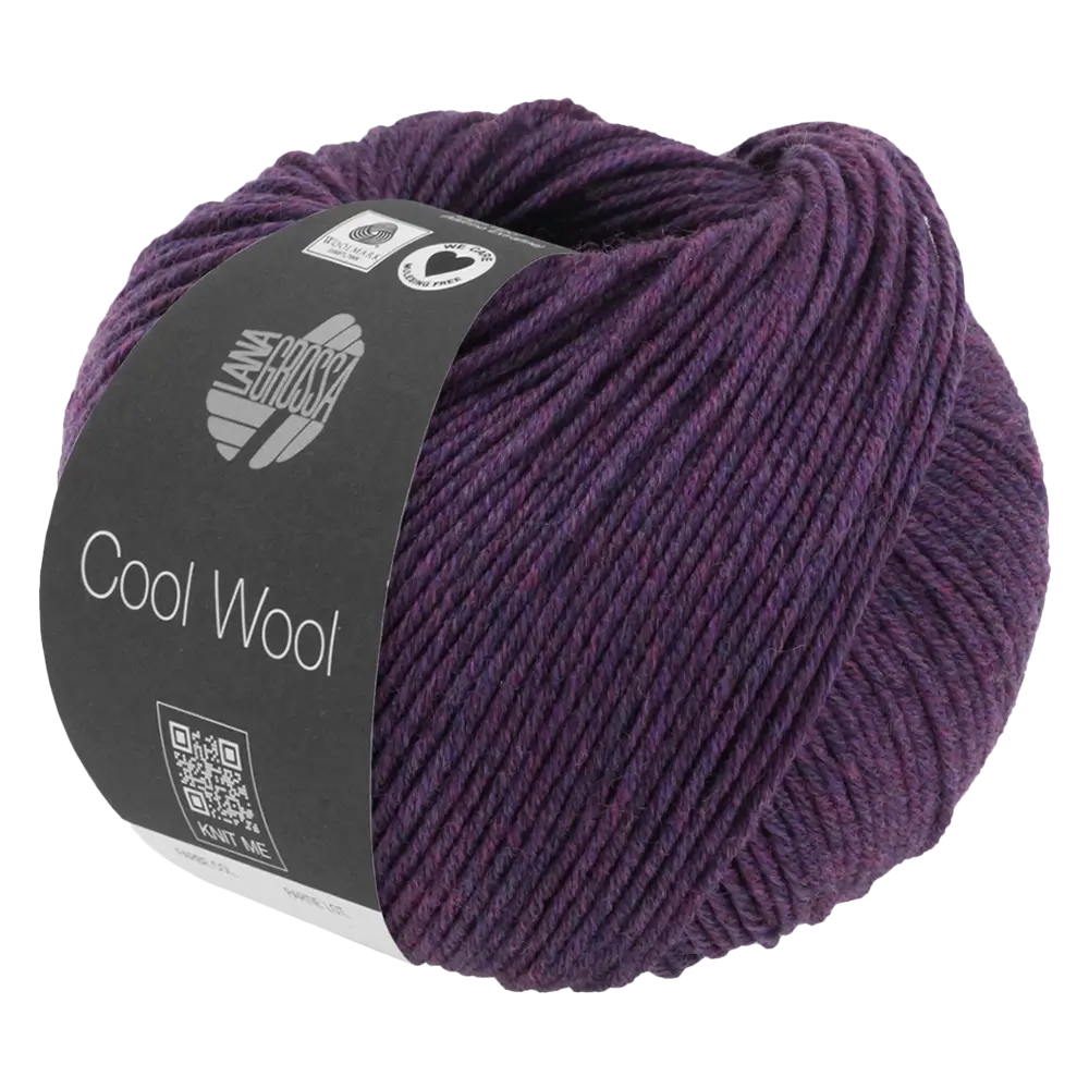 #Farbe_Lana Grossa Cool Wool Mélange | 1403 Dunkelviolett meliert