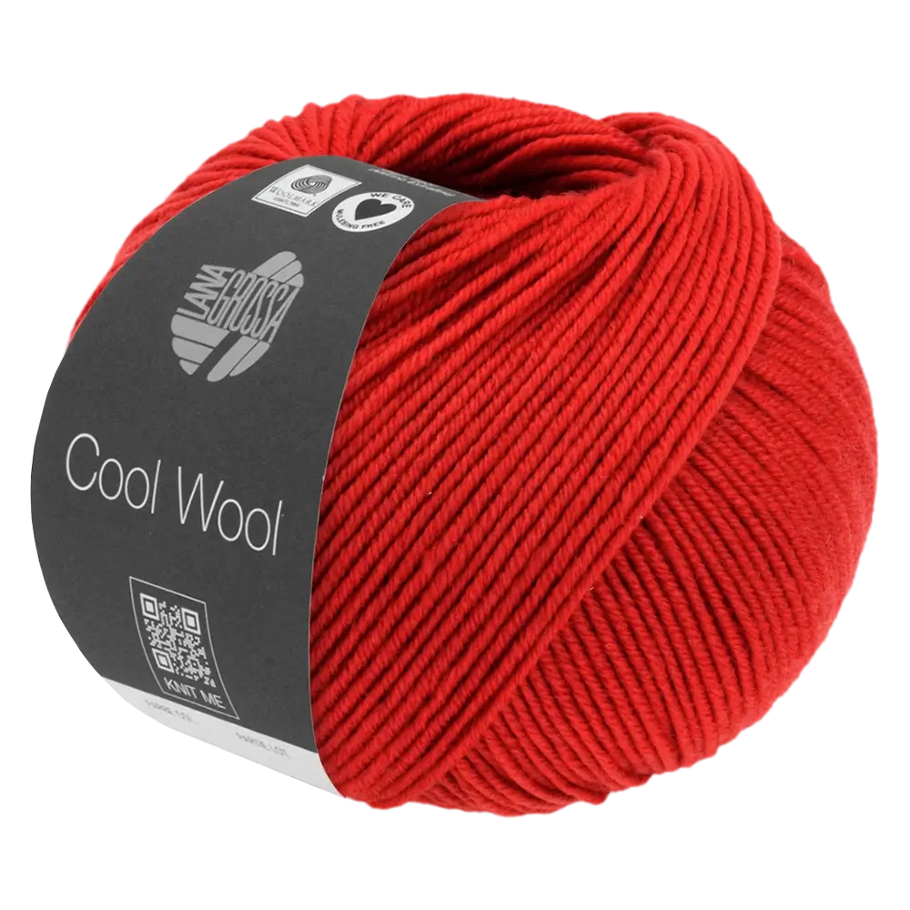 #Farbe_Lana Grossa Cool Wool Mélange | 1405 Rot meliert