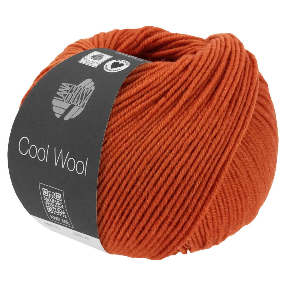 #Farbe_Lana Grossa Cool Wool Mélange | 1406 Rotorange meliert