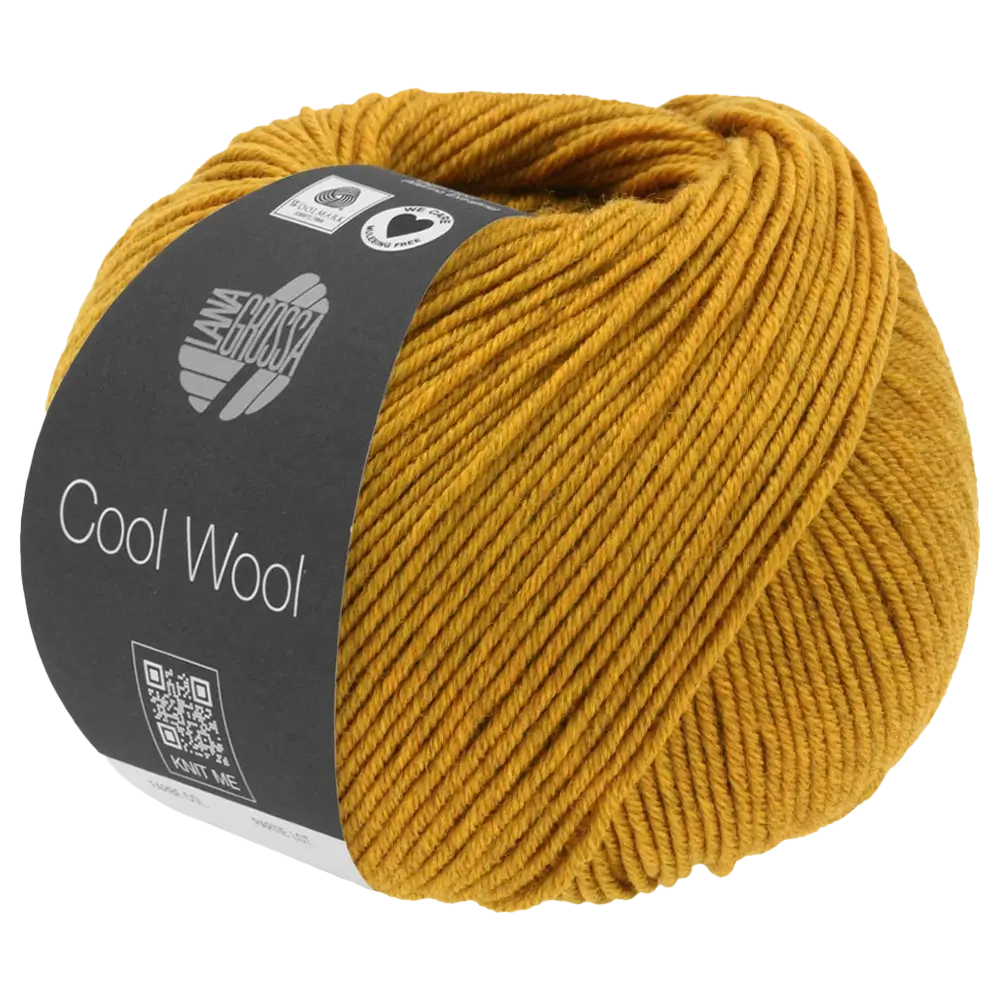 #Farbe_Lana Grossa Cool Wool Mélange | 1407 Senfgelb meliert