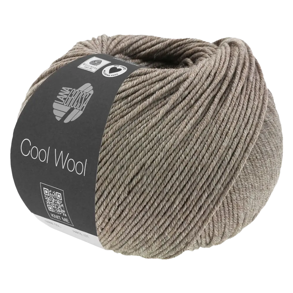 #Farbe_Lana Grossa Cool Wool Mélange | 1421 Graubraun meliert