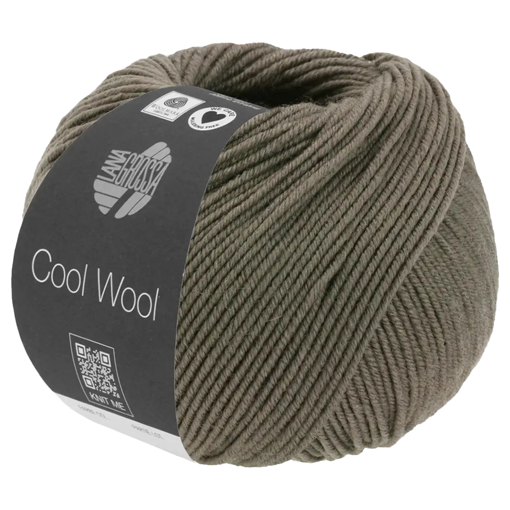 #Farbe_Lana Grossa Cool Wool Mélange | 1422 Dunkelbraun meliert