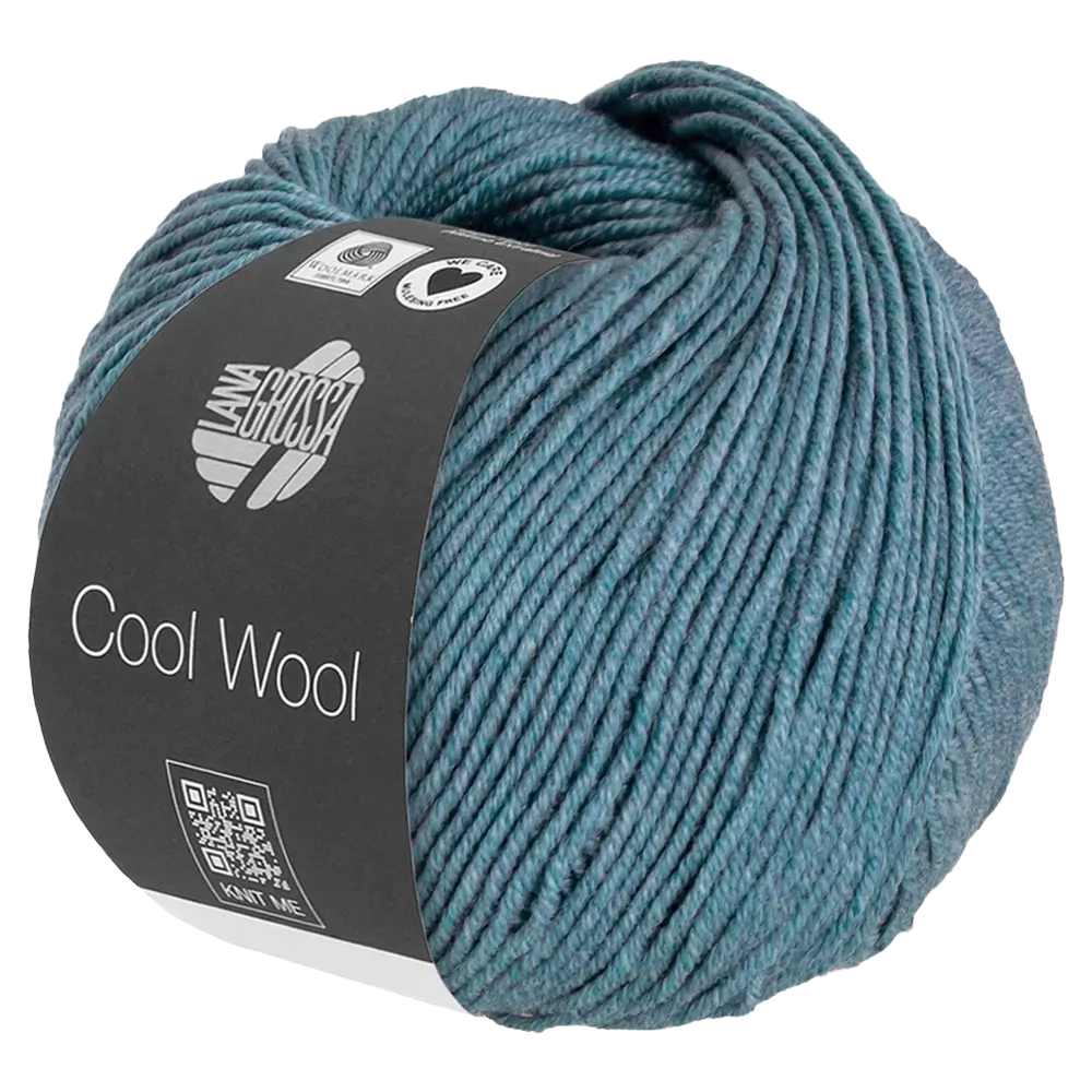 #Farbe_Lana Grossa Cool Wool Mélange | 1433 Taubenblau meliert