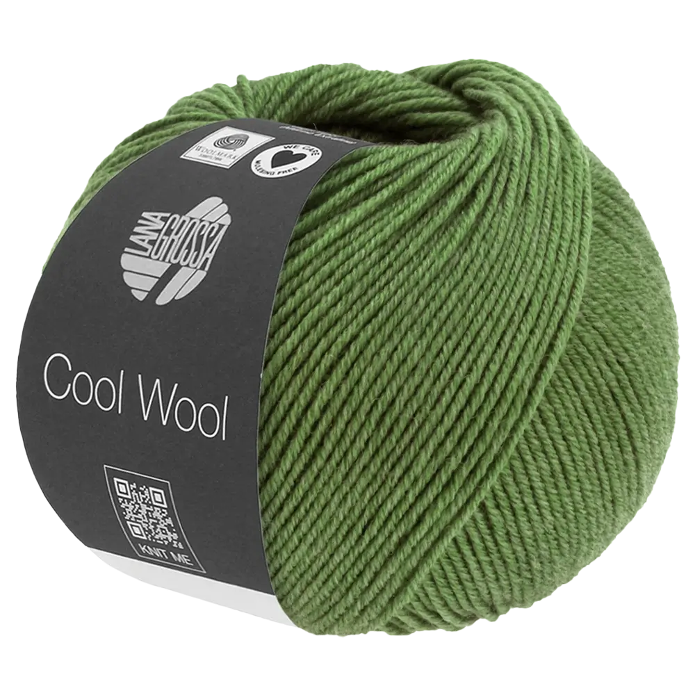 #Farbe_Lana Grossa Cool Wool Mélange | 1434 Grün meliert