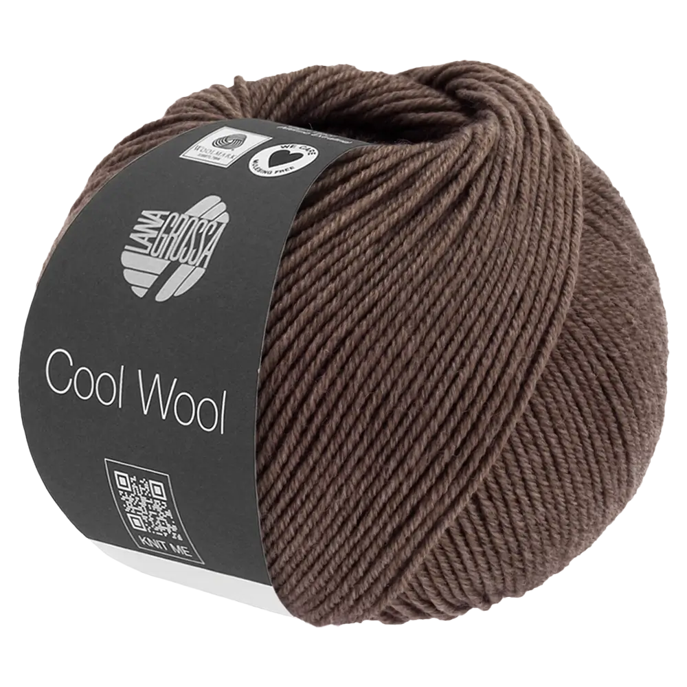 #Farbe_Lana Grossa Cool Wool Mélange | 1435 Kaffeebraun meliert