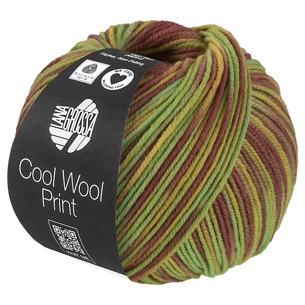#Farbe_Lana Grossa Cool Wool Print | 839 Pistazie/Hellgrün/Senf/Mauve