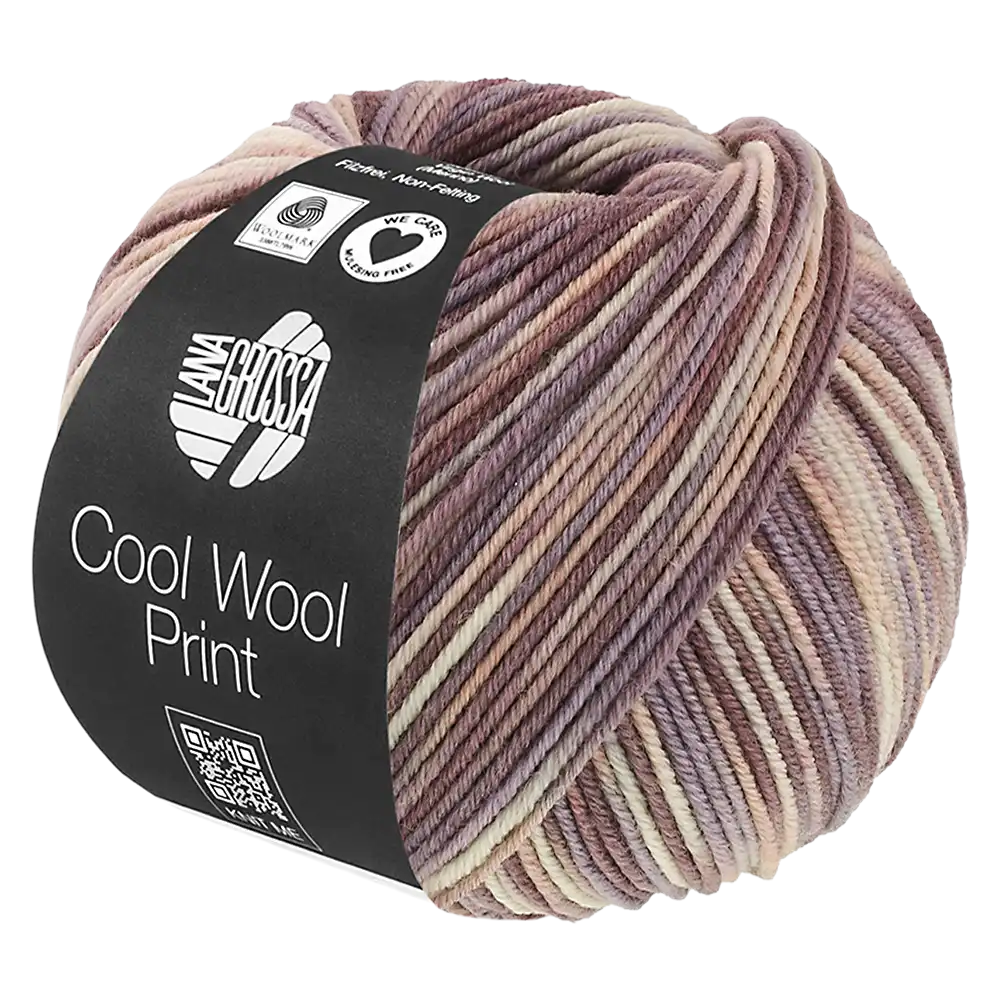 #Farbe_Lana Grossa Cool Wool Print | 845 Grège/Beige/Mauve/Taupe/Graubraun
