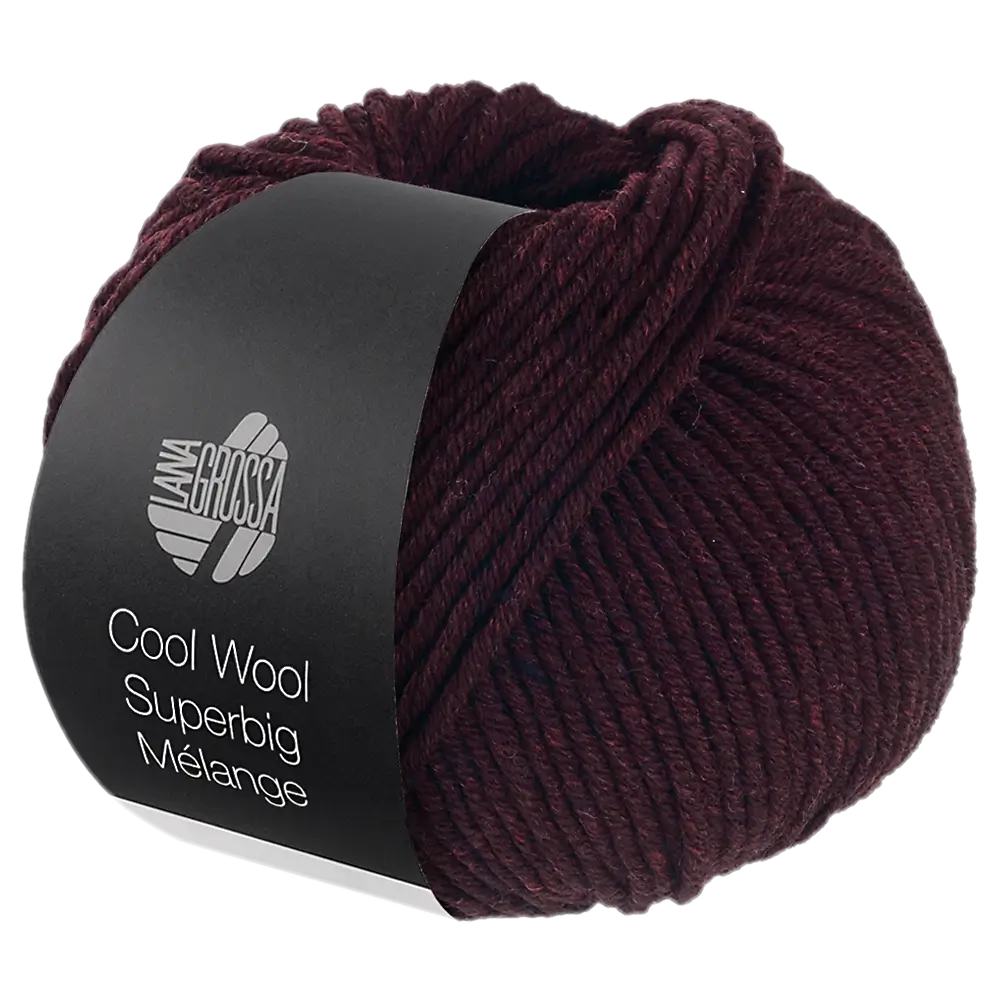 #Farbe_Lana Grossa Cool Wool Superbig Mélange | 203 Burgund meliert