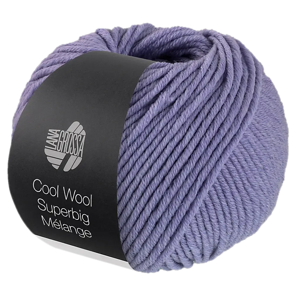#Farbe_Lana Grossa Cool Wool Superbig Mélange | 205 Lila meliert