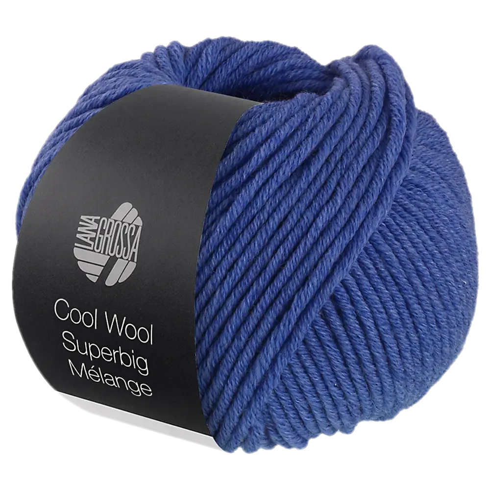 #Farbe_Lana Grossa Cool Wool Superbig Mélange | 207 Blau meliert