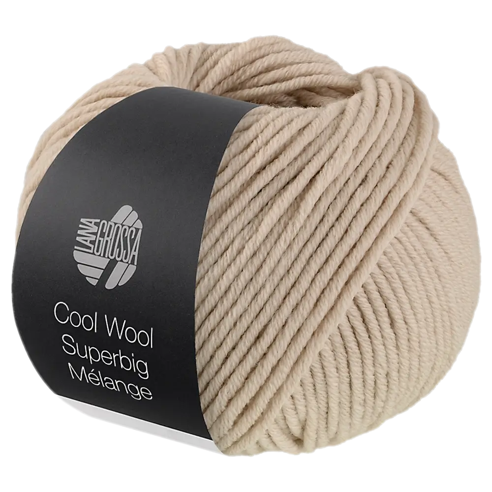 #Farbe_Lana Grossa Cool Wool Superbig Mélange | 214 Beige meliert