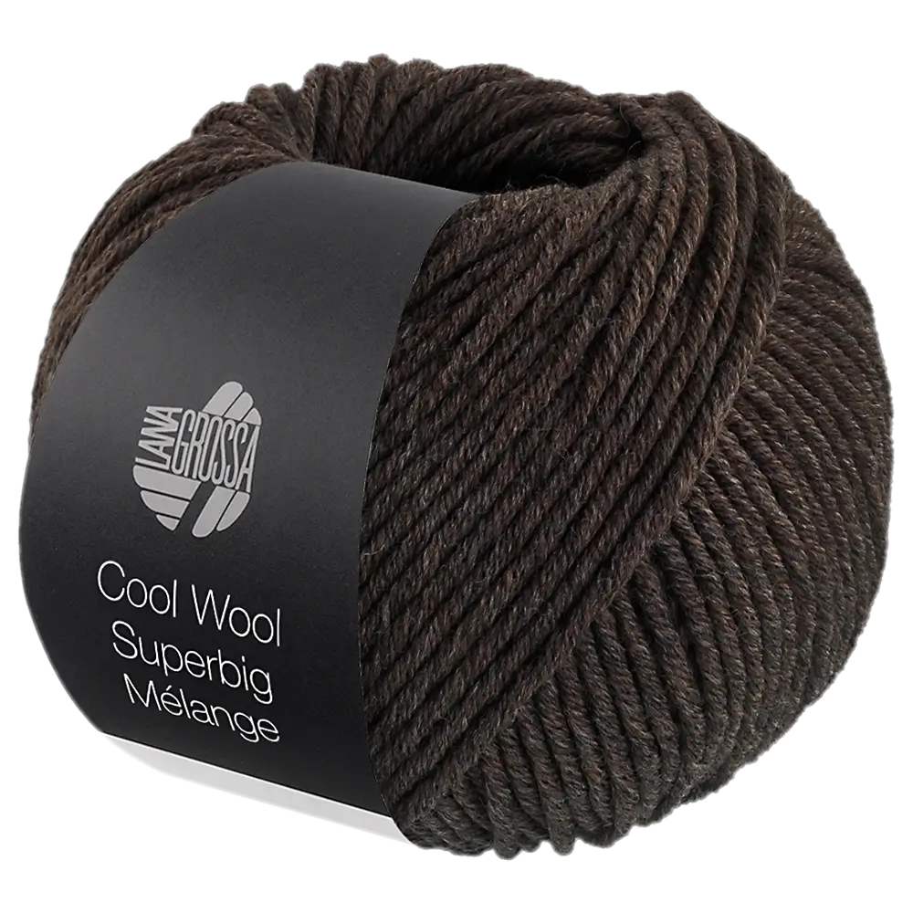 #Farbe_Lana Grossa Cool Wool Superbig Mélange | 219 Graubraun meliert