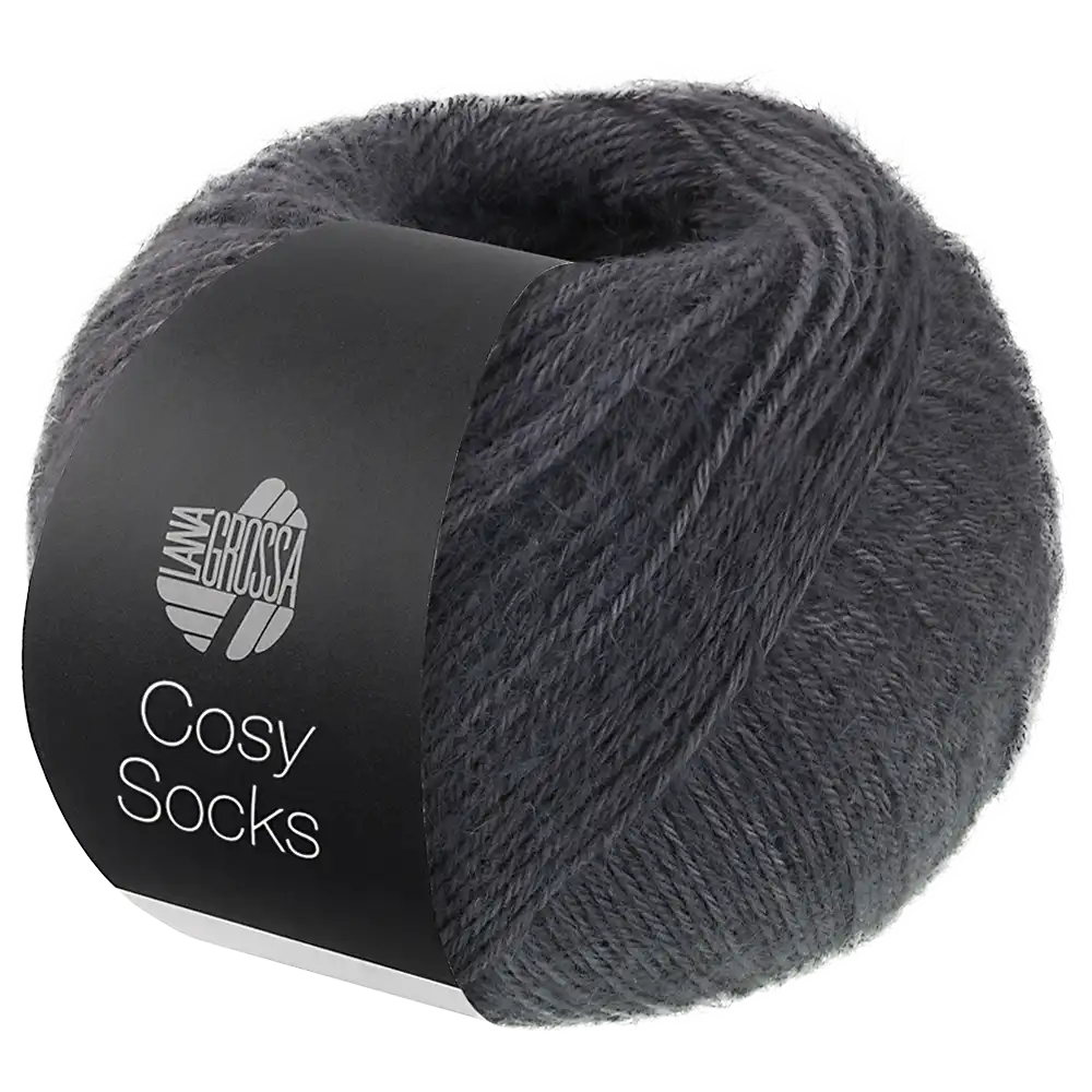 #Farbe_Lana Grossa Cosy Socks | 07 Dunkelgrau