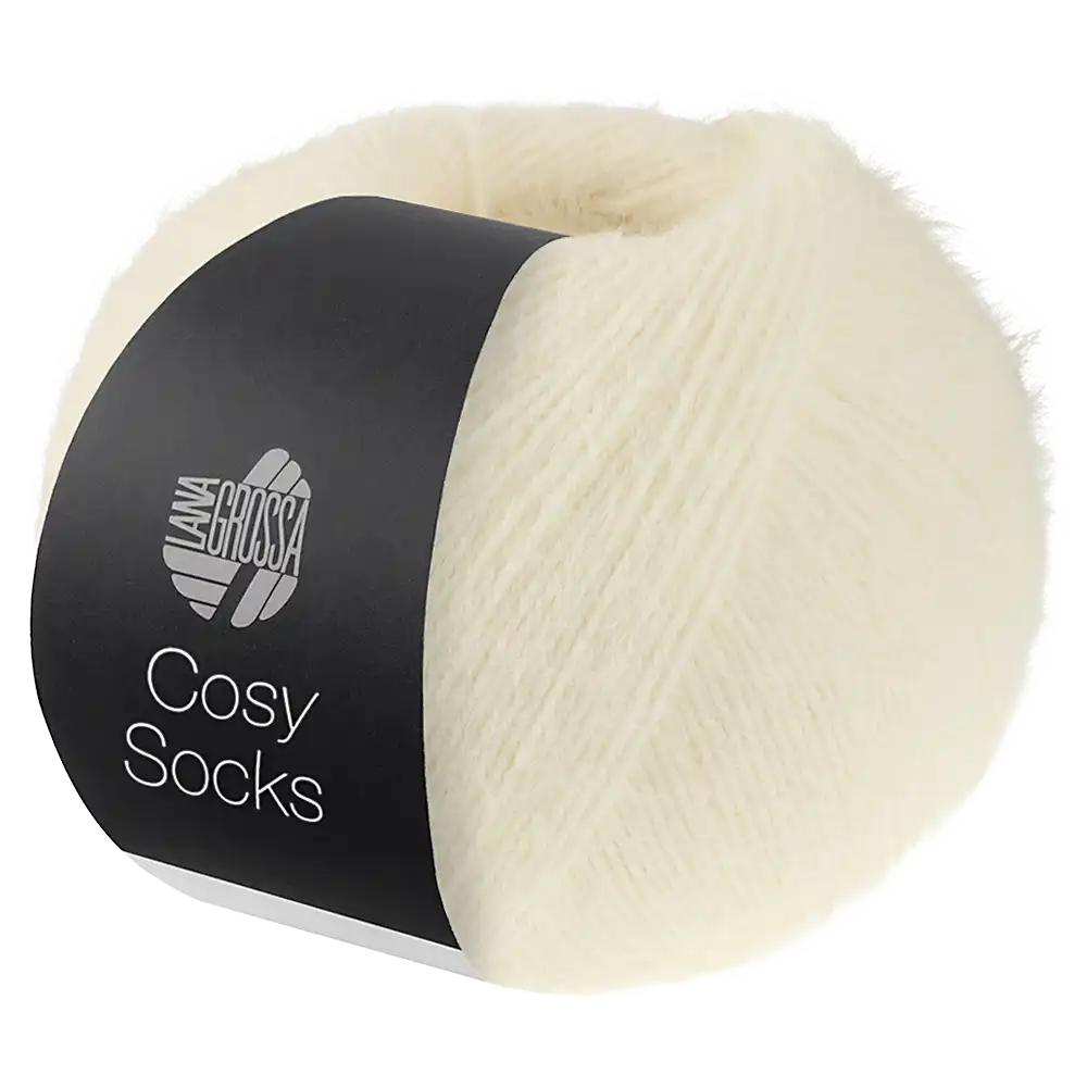 #Farbe_Lana Grossa Cosy Socks | 10 Weiß