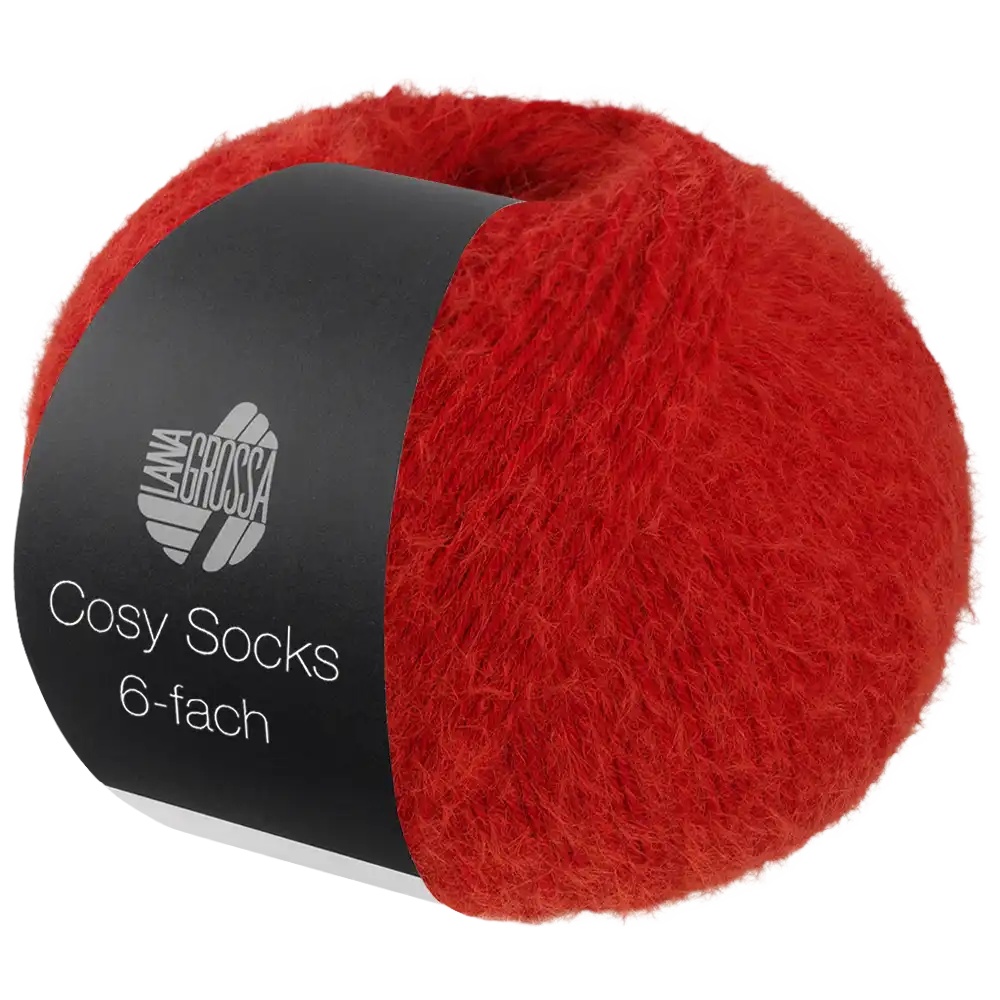 #Farbe_Lana Grossa Cosy Socks 6-fach | 1012 Rot