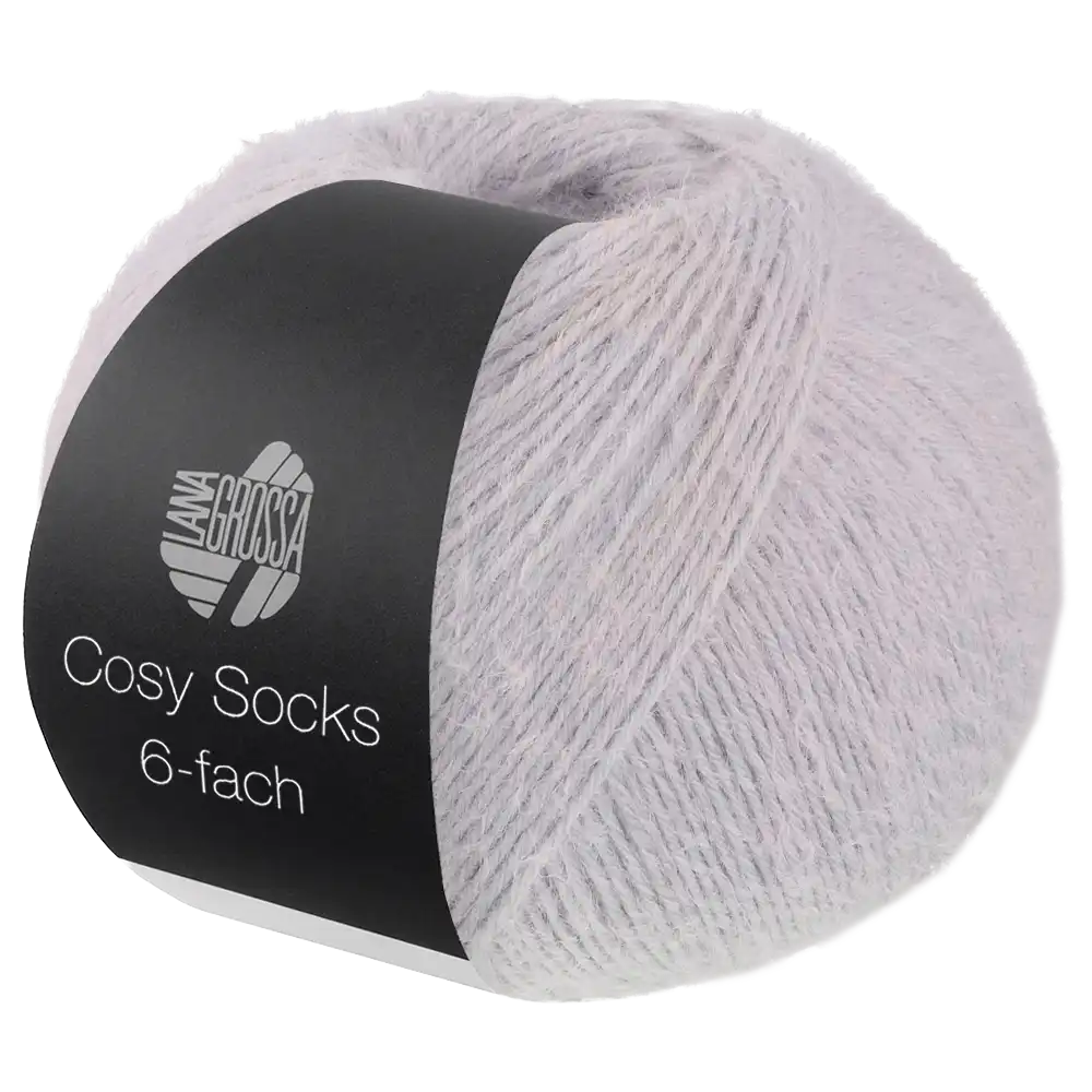 #Farbe_Lana Grossa Cosy Socks 6-fach | 1013 Silbergrau