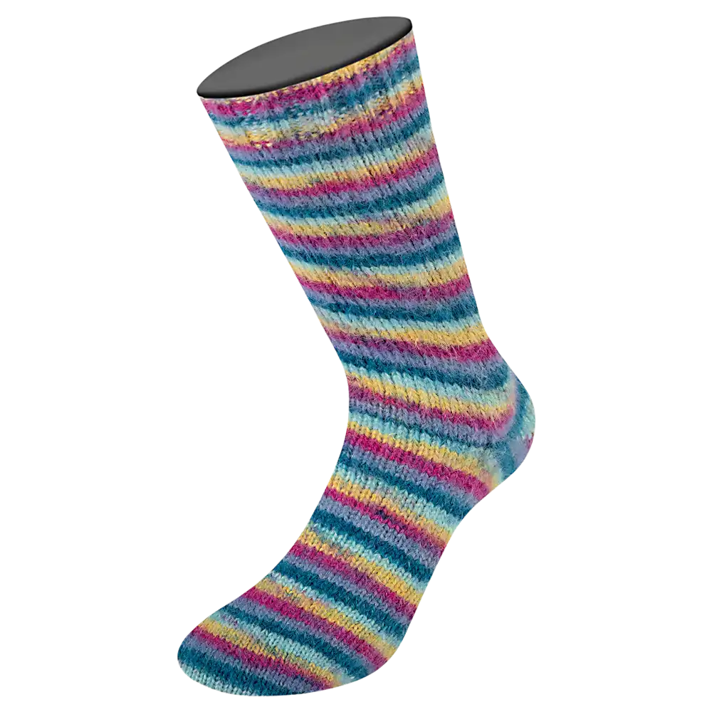 #Farbe_Lana Grossa Cosy Socks Multi Stripes 6-fach | 2203