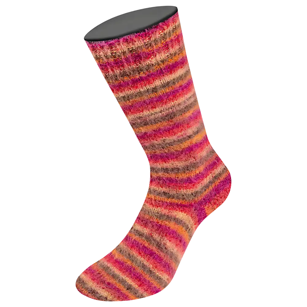 #Farbe_Lana Grossa Cosy Socks Multi Stripes 6-fach | 2204