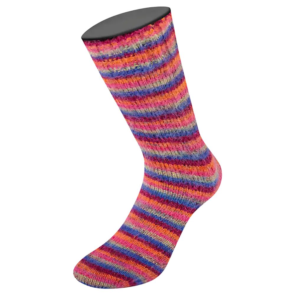 #Farbe_Lana Grossa Cosy Socks Multi Stripes 6-fach | 2205