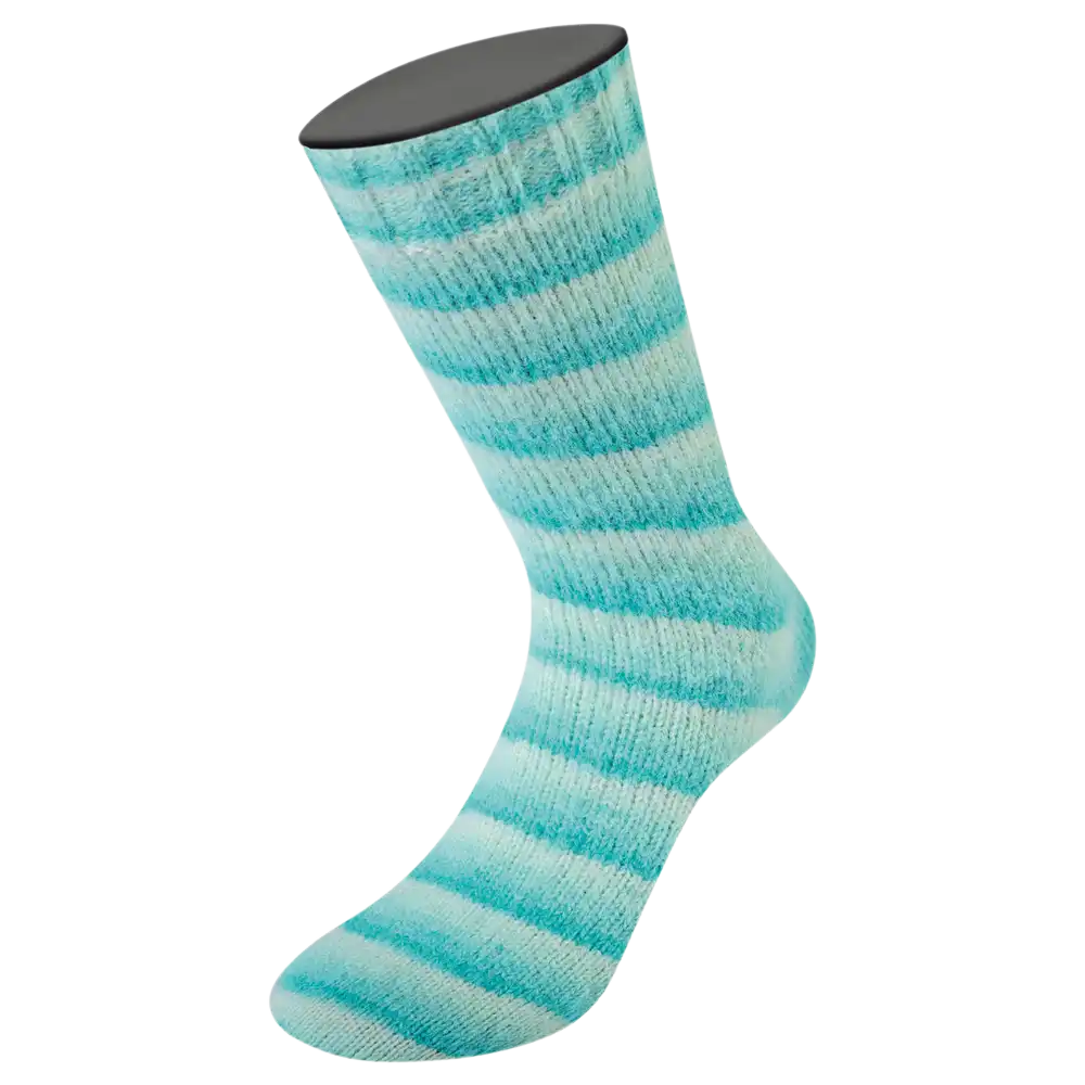 #Farbe_Lana Grossa Cosy Socks | 102 Jade/Licht-/Weißgrün/Rohweiß
