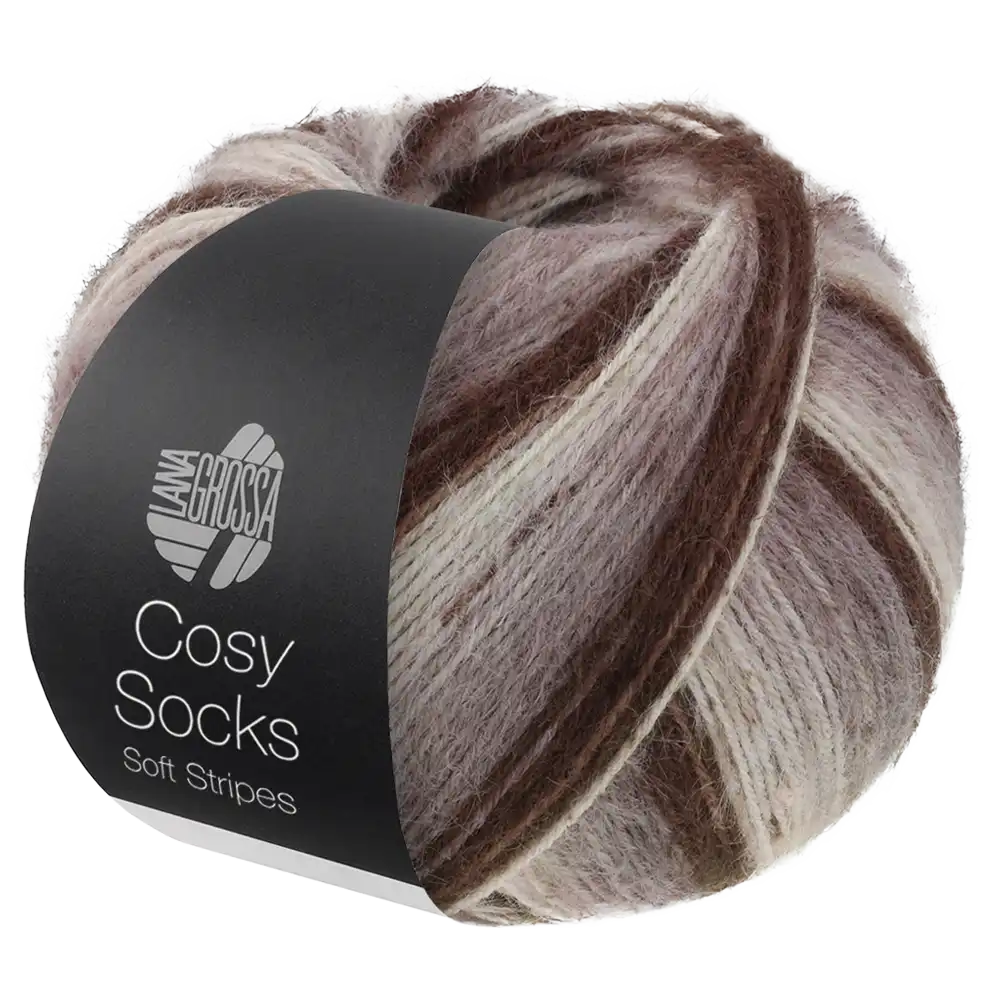 #Farbe_Lana Grossa Cosy Socks | 103 Mokka/Graubraun/Beige/Creme