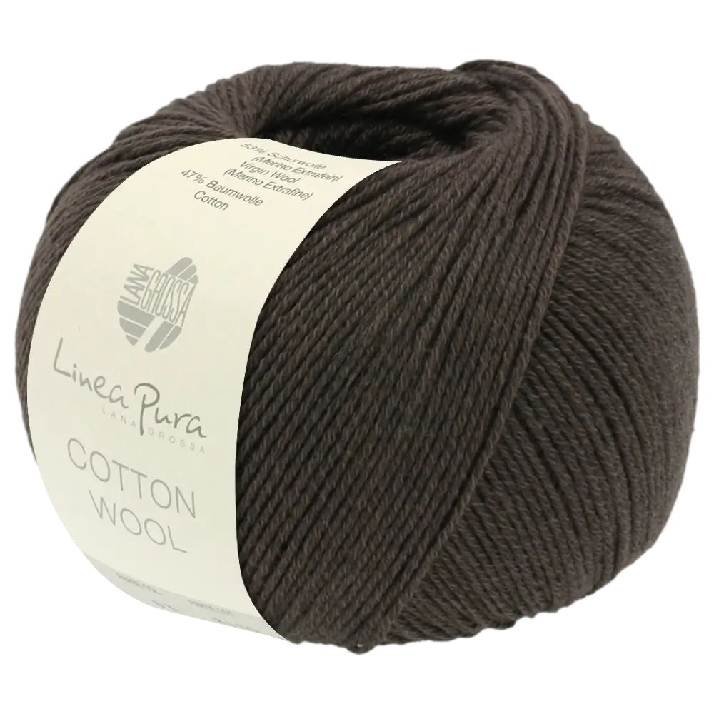 #Farbe_Lana Grossa Cotton Wool | 09 Dunkelbraun