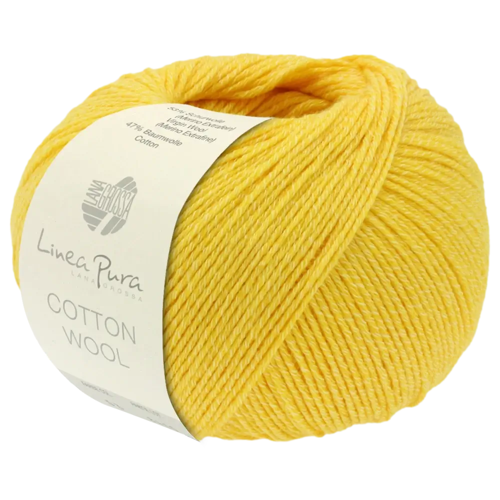 #Farbe_Lana Grossa Cotton Wool | 13 Gelb