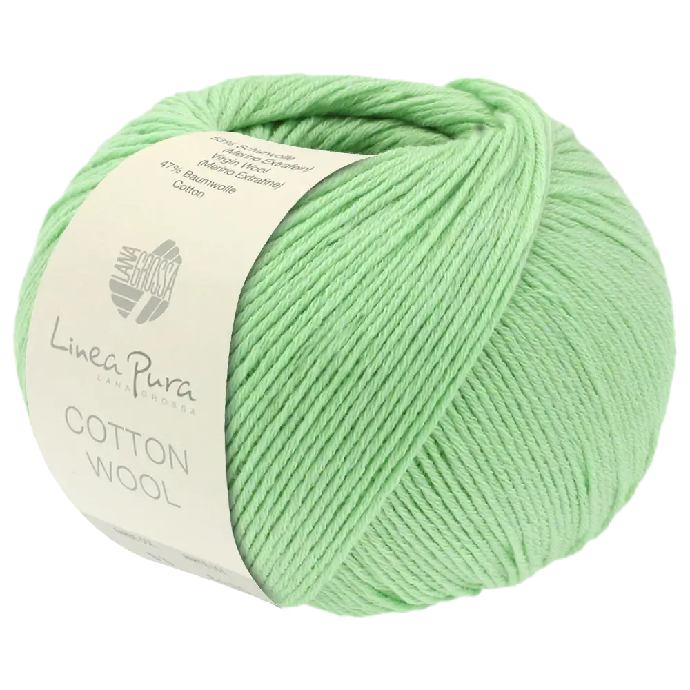 #Farbe_Lana Grossa Cotton Wool | 20 Zartgrün