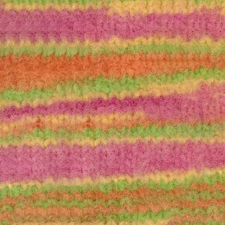 #Farbe_Lana Grossa Feltro Print | 1305 Gelbgrün/Orange/Pink/Narzissengelb