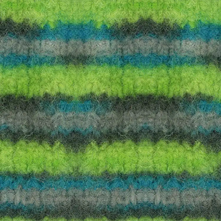 #Farbe_Lana Grossa Feltro Print | 336 Türkisblau/Giftgrün/Schiefer/Hellgrau