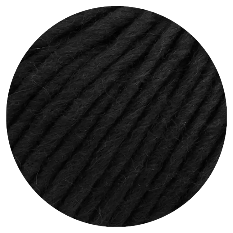 #Farbe_Lana Grossa Feltro Uni | 06 Schwarz
