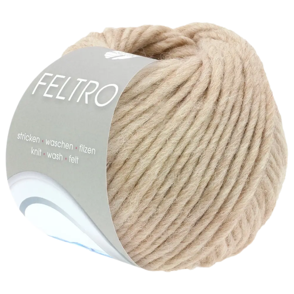#Farbe_Lana Grossa Feltro Uni | 24 Beige