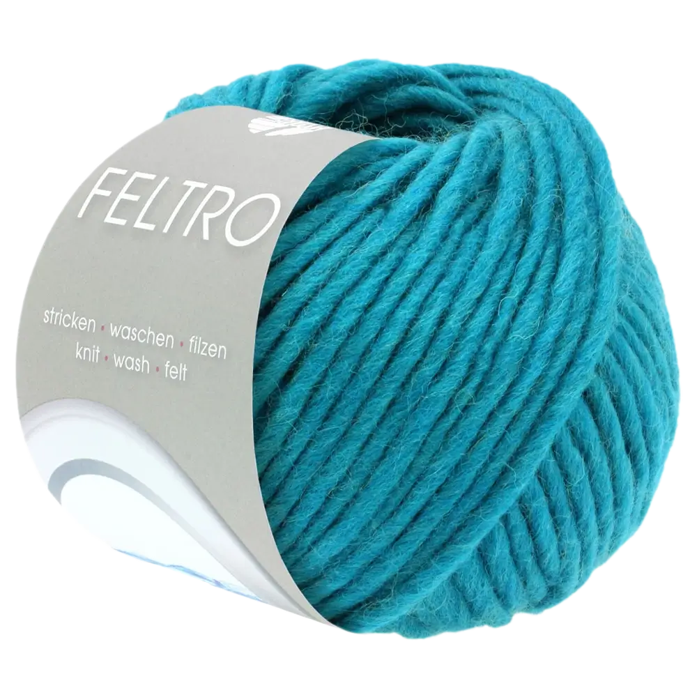 #Farbe_Lana Grossa Feltro Uni | 32 Türkis