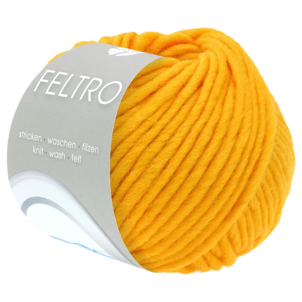#Farbe_Lana Grossa Feltro Uni | 78 Dottergelb