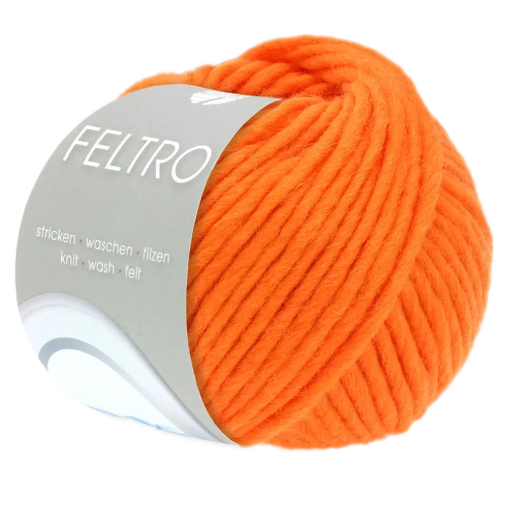 #Farbe_Lana Grossa Feltro Uni | 80 Mandarin