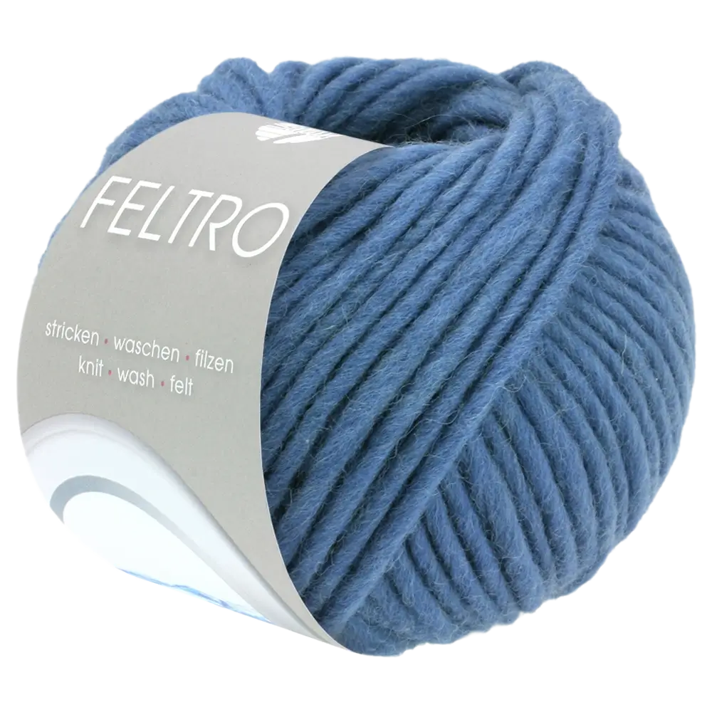 #Farbe_Lana Grossa Feltro Uni | 101 Jeansblau