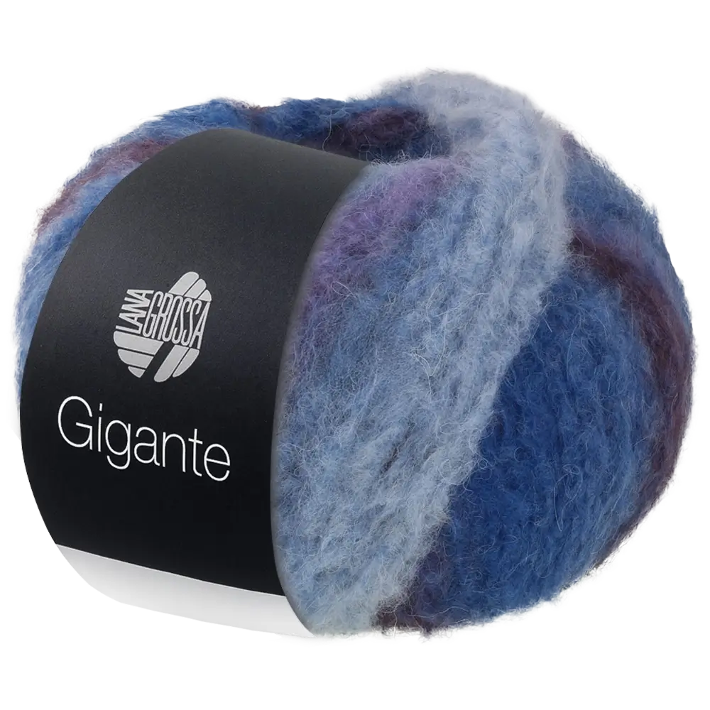 #Farbe_Lana Grossa Gigante | 13 Aubergine/Blaulila/Hell-/Himmelblau/Marine/Tinten-/Graublau