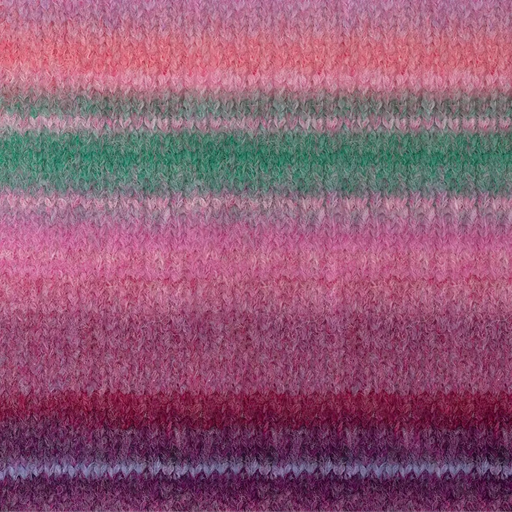 #Farbe_Lana Grossa Gigante Multi | 107 Mauve/Nelke/Pink/Jadegrün/Grau-/Weinrot/Brombeer/Veilchenblau