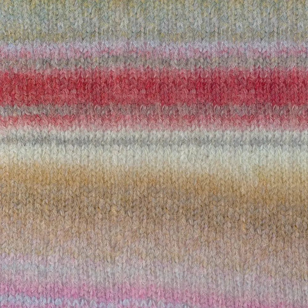 #Farbe_Lana Grossa Gigante Multi | 108 Grün-/Sandbeige/Blasslila/Flieder/Dunkelrot/Perl-/Graubeige/Camel
