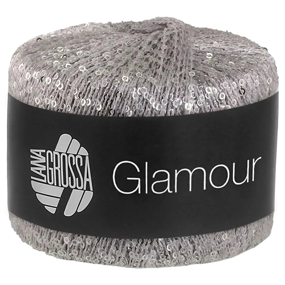#Farbe_Lana Grossa Glamour | 01 Silbergrau
