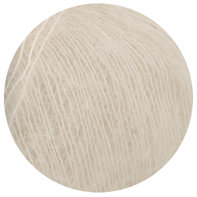 #Farbe_Lana Grossa Landlust Kidmohair | 01 Wollweiß