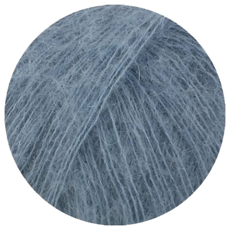 #Farbe_Lana Grossa Landlust Kidmohair | 08 Graublau