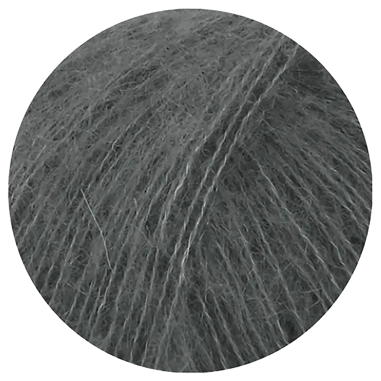 #Farbe_Lana Grossa Landlust Kidmohair | 18 Dunkelgrau