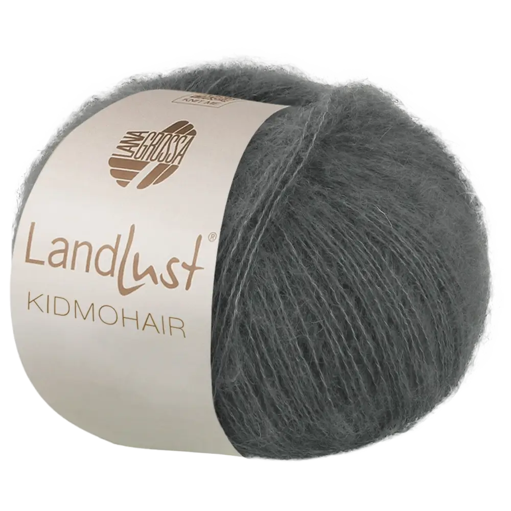 #Farbe_Lana Grossa Landlust Kidmohair | 18 Dunkelgrau