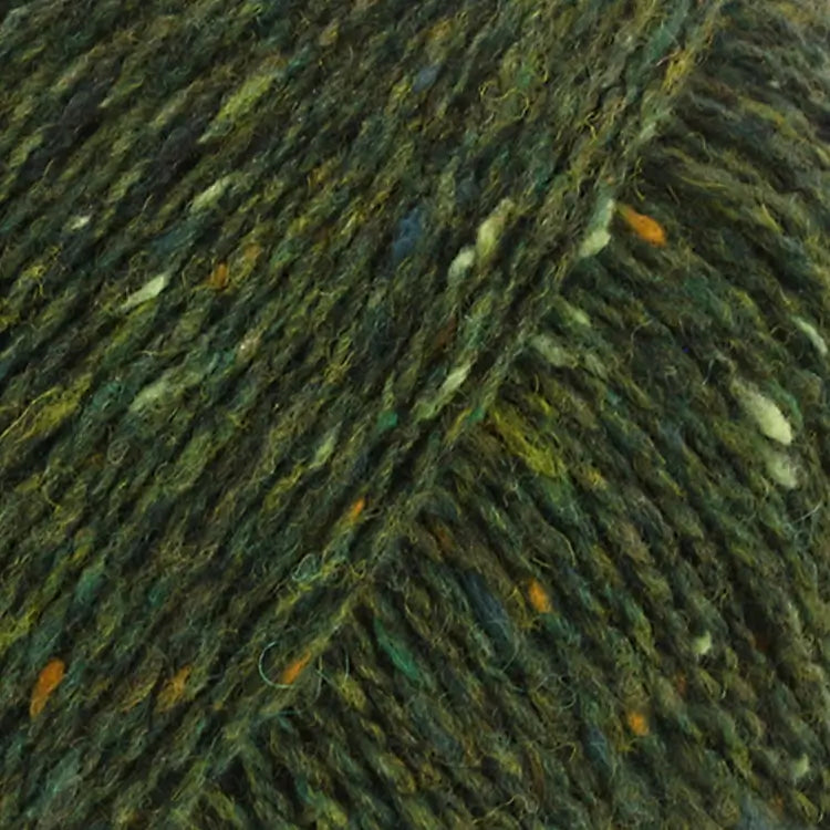 #Farbe_Lana Grossa Landlust Soft Tweed 180 | 107 Dunkelgrün meliert