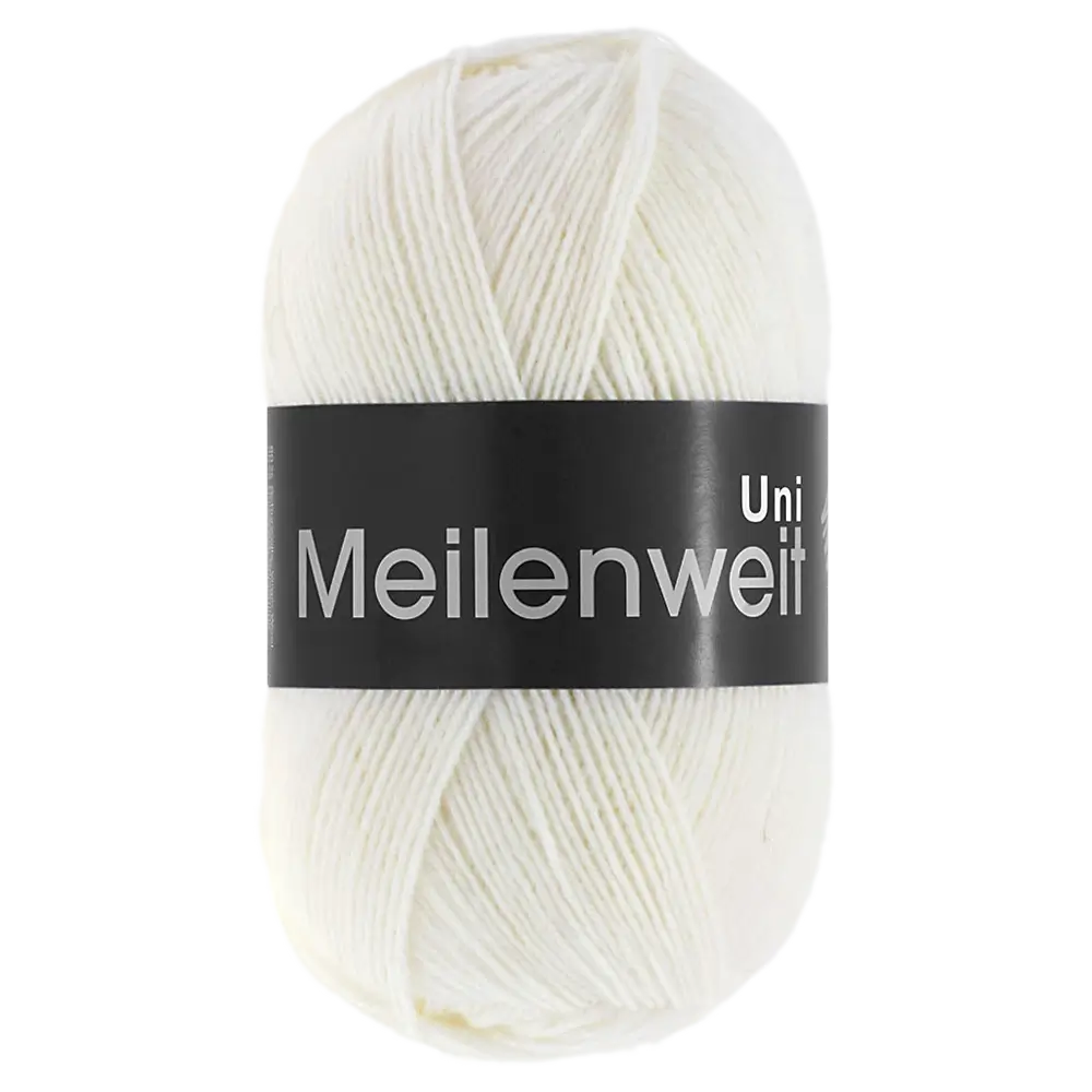 #Farbe_Lana Grossa Meilenweit 100 | 1345 Weiß