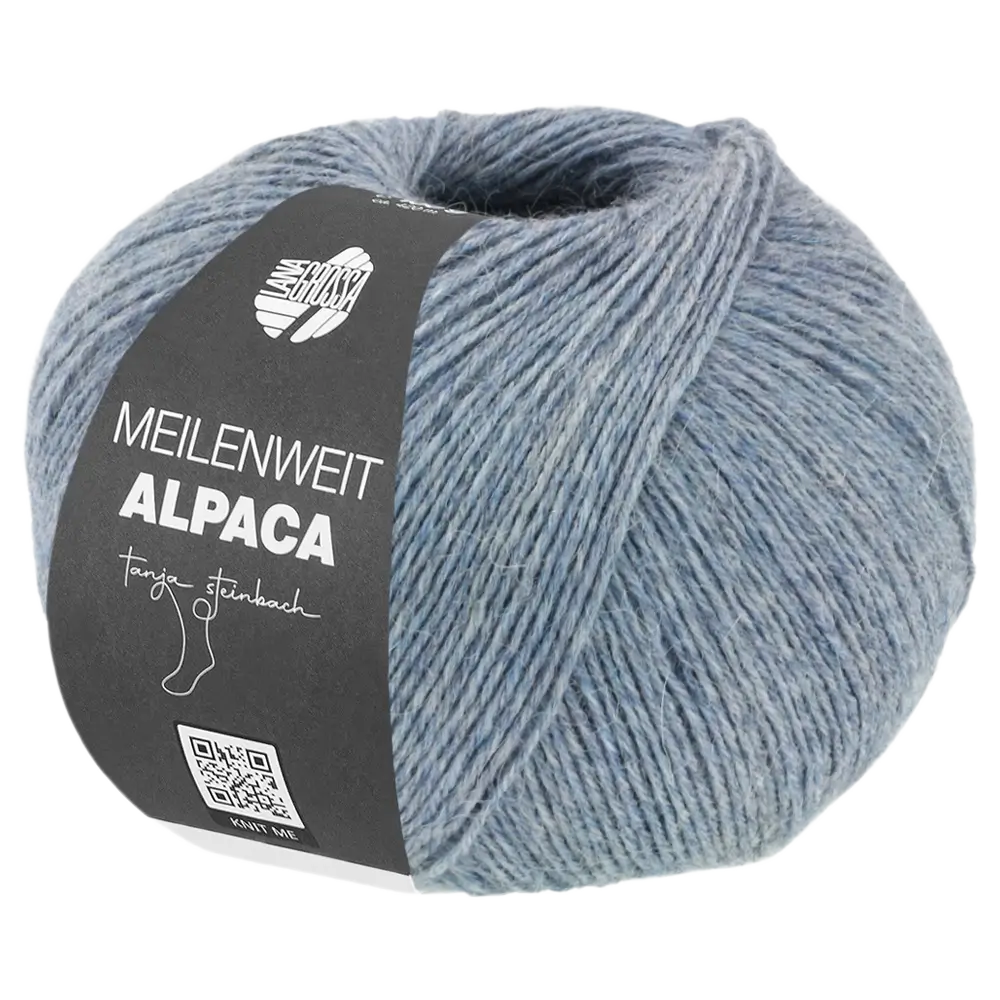 #Farbe_Lana Grossa Meilenweit 100 Alpaca | 2011 Graublau