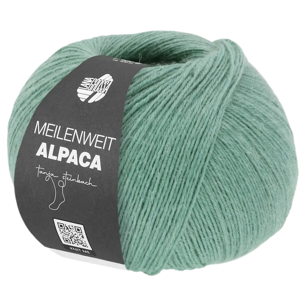 #Farbe_Lana Grossa Meilenweit 100 Alpaca | 2012 Resedagrün